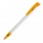 Ручка шариковая JONA T, белый/оранжевый прозрачный с логотипом в Белгороде заказать по выгодной цене в кибермаркете AvroraStore
