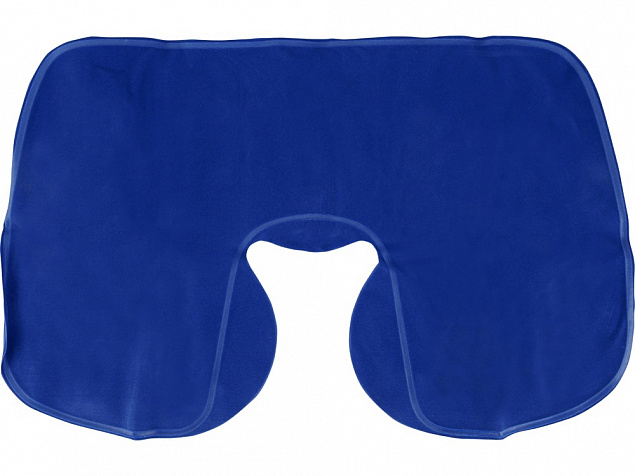 Подушка надувная Сеньос, синий классический с логотипом в Белгороде заказать по выгодной цене в кибермаркете AvroraStore