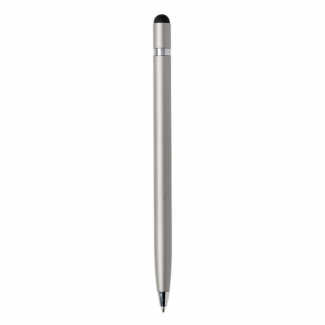 Металлическая ручка Simplistic, серебряный с логотипом в Белгороде заказать по выгодной цене в кибермаркете AvroraStore