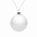Елочный шар Finery Gloss, 8 см, глянцевый серебристый с глиттером с логотипом в Белгороде заказать по выгодной цене в кибермаркете AvroraStore
