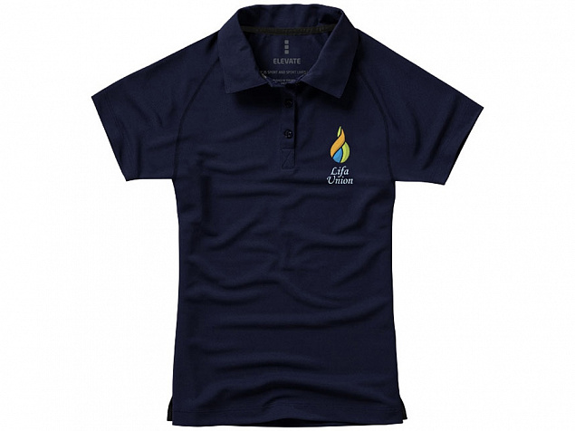 Рубашка поло Ottawa женская, темно-синий с логотипом в Белгороде заказать по выгодной цене в кибермаркете AvroraStore