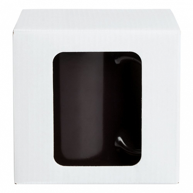 Коробка для кружки Window, белая с логотипом в Белгороде заказать по выгодной цене в кибермаркете AvroraStore