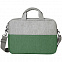 Конференц-сумка BEAM NOTE, серый/зеленый, 39х30х6.5 см, ткань верха:100% полиамид, под-д:100%полиэст с логотипом в Белгороде заказать по выгодной цене в кибермаркете AvroraStore