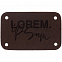 Лейбл Etha Nubuсk, S, темно-коричневый с логотипом в Белгороде заказать по выгодной цене в кибермаркете AvroraStore