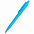 Ручка пластиковая Agata софт-тач, голубая с логотипом в Белгороде заказать по выгодной цене в кибермаркете AvroraStore