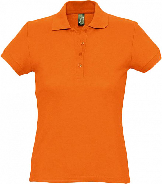 Рубашка поло женская PASSION 170, оранжевая с логотипом в Белгороде заказать по выгодной цене в кибермаркете AvroraStore
