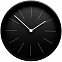 Часы настенные Berne, черные с логотипом в Белгороде заказать по выгодной цене в кибермаркете AvroraStore