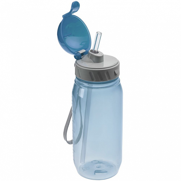 Бутылка для воды Aquarius, синяя с логотипом в Белгороде заказать по выгодной цене в кибермаркете AvroraStore