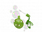 Круглый диспенсер для мыльных пузырей «Blubber» с логотипом в Белгороде заказать по выгодной цене в кибермаркете AvroraStore