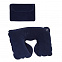 Подушка "Путешественник"надувная в чехле, синяя с логотипом в Белгороде заказать по выгодной цене в кибермаркете AvroraStore