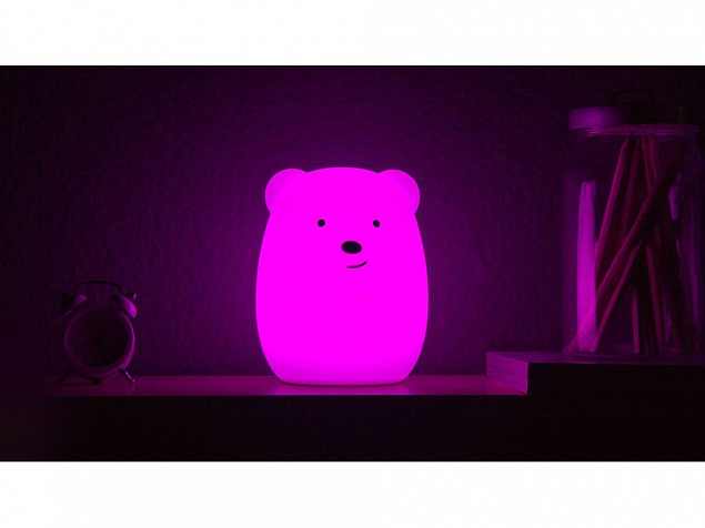 Ночник LED Bear с логотипом в Белгороде заказать по выгодной цене в кибермаркете AvroraStore