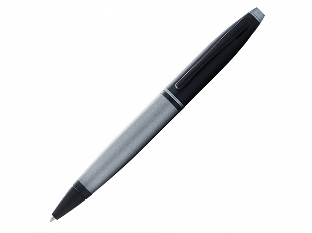Ручка шариковая Calais Matte Gray and Black Lacquer с логотипом в Белгороде заказать по выгодной цене в кибермаркете AvroraStore