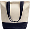Холщовая сумка Shopaholic, темно-синяя с логотипом в Белгороде заказать по выгодной цене в кибермаркете AvroraStore