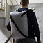 Рюкзак Diagonal, серый с логотипом в Белгороде заказать по выгодной цене в кибермаркете AvroraStore