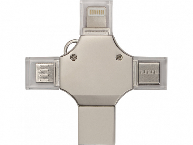 USB-флешка 3.0 на 32 Гб 4-в-1 «Ultra» с логотипом в Белгороде заказать по выгодной цене в кибермаркете AvroraStore