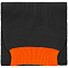 Шарф Snappy, темно-серый с оранжевым с логотипом в Белгороде заказать по выгодной цене в кибермаркете AvroraStore