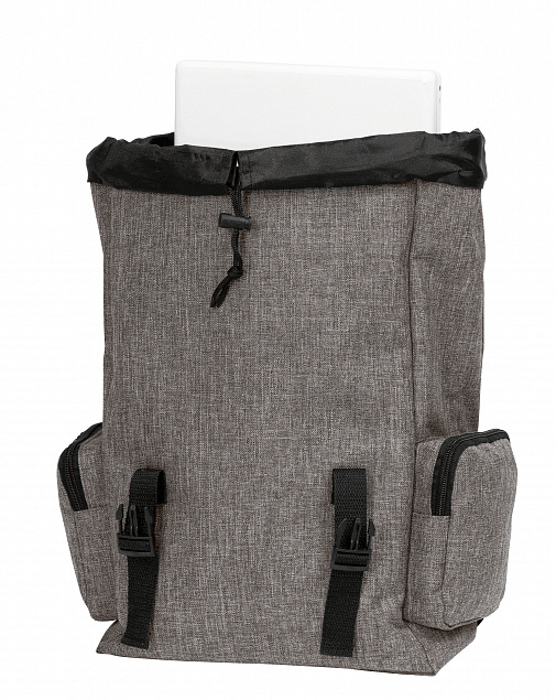 Рюкзак DONEGAL S, черный, серый с логотипом в Белгороде заказать по выгодной цене в кибермаркете AvroraStore