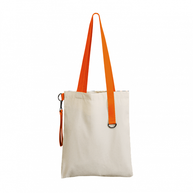Шоппер Superbag с ремувкой 4sb (неокрашенный с оранжевым) с логотипом в Белгороде заказать по выгодной цене в кибермаркете AvroraStore