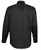 Рубашка мужская с длинным рукавом Bel Air, черная с логотипом в Белгороде заказать по выгодной цене в кибермаркете AvroraStore