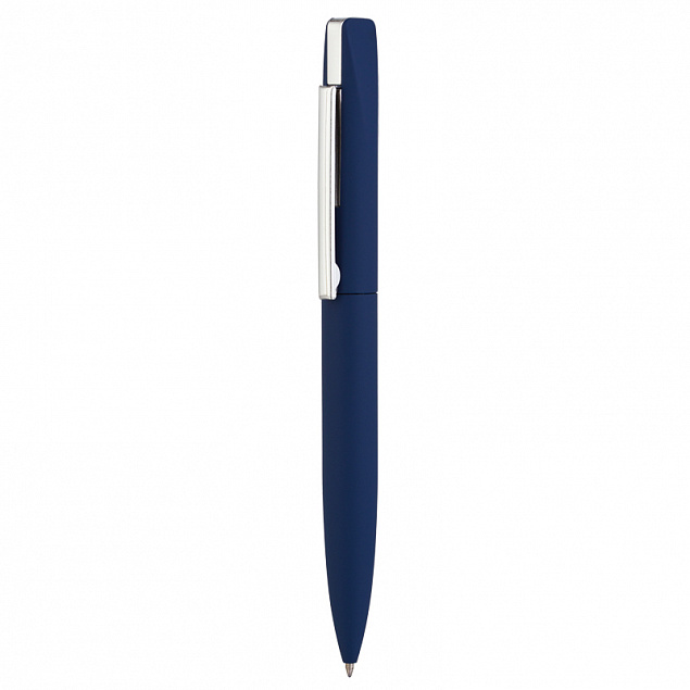 Ручка шариковая "Mercury", темно-синий, покрытие soft touch с логотипом в Белгороде заказать по выгодной цене в кибермаркете AvroraStore