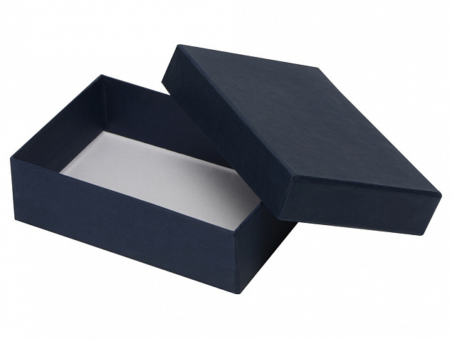 Подарочная коробка 17,7 х 12,3 х 5,2 см, синий с логотипом в Белгороде заказать по выгодной цене в кибермаркете AvroraStore