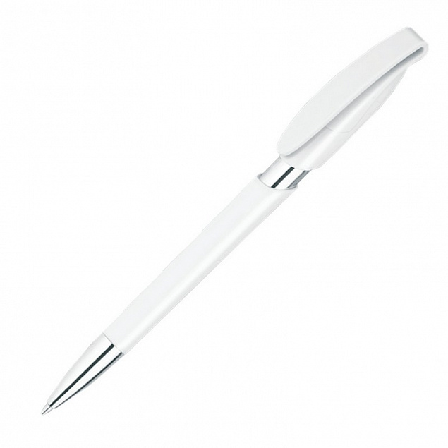 Ручка шариковая RODEO M, белый с логотипом в Белгороде заказать по выгодной цене в кибермаркете AvroraStore