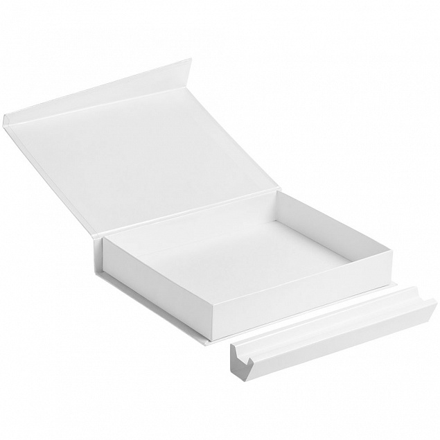 Коробка Duo под ежедневник и ручку, белая с логотипом в Белгороде заказать по выгодной цене в кибермаркете AvroraStore