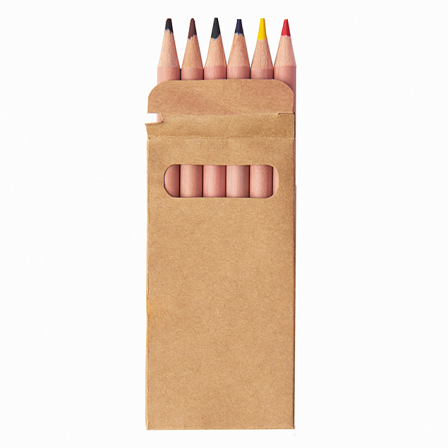 агаНабор цветных карандашей мини TINY,6 цветов с логотипом в Белгороде заказать по выгодной цене в кибермаркете AvroraStore