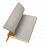 Бизнес-блокнот "Biggy", B5 формат, оранжевый, серый форзац, мягкая обложка, в клетку с логотипом в Белгороде заказать по выгодной цене в кибермаркете AvroraStore