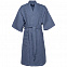 Халат вафельный мужской Boho Kimono, синий с логотипом в Белгороде заказать по выгодной цене в кибермаркете AvroraStore