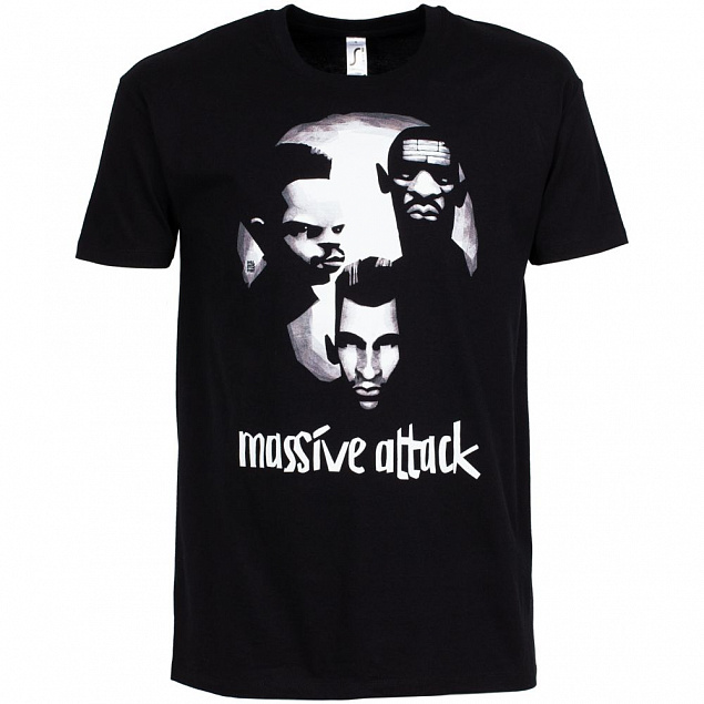 Футболка «Меламед. Massive Attack», черная с логотипом в Белгороде заказать по выгодной цене в кибермаркете AvroraStore