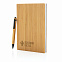 Набор из блокнота и ручки Bamboo, А5 с логотипом в Белгороде заказать по выгодной цене в кибермаркете AvroraStore