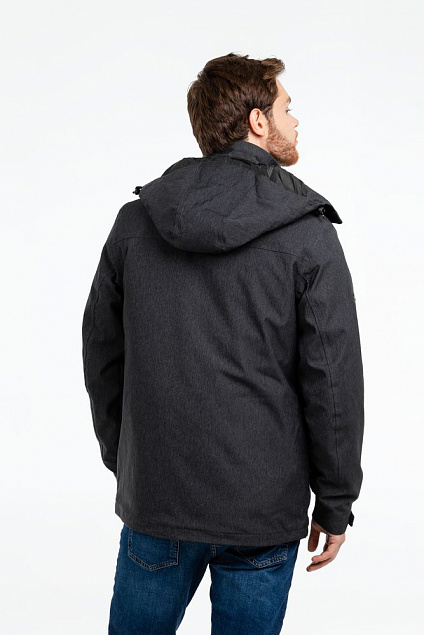 Куртка-трансформер мужская Avalanche, темно-серая с логотипом в Белгороде заказать по выгодной цене в кибермаркете AvroraStore
