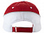 Бейсболка Draw 6-ти панельная, красный/белый с логотипом в Белгороде заказать по выгодной цене в кибермаркете AvroraStore