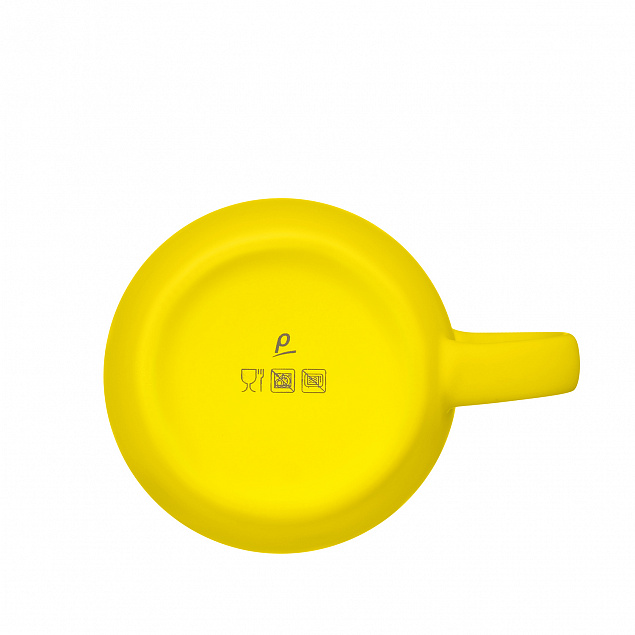 Керамическая кружка Viana, желтая с логотипом в Белгороде заказать по выгодной цене в кибермаркете AvroraStore