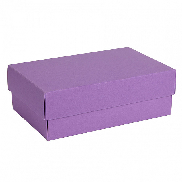 Коробка картонная, "COLOR" 11,5*6*17 см; фиолетовый с логотипом в Белгороде заказать по выгодной цене в кибермаркете AvroraStore