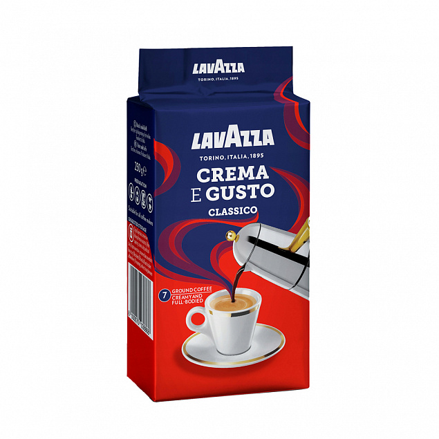 КОФЕ &quot;Lavazza&quot;  мол. пач. 250г*20 Crema e Gusto вак/уп. INT с логотипом в Белгороде заказать по выгодной цене в кибермаркете AvroraStore