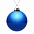Елочный шар Finery Gloss, 10 см, глянцевый синий с логотипом в Белгороде заказать по выгодной цене в кибермаркете AvroraStore