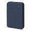 Универсальный аккумулятор OMG Flash 5 (5000 мАч) с подсветкой и soft touch, синий, 9,8х6.3х1,3 см с логотипом в Белгороде заказать по выгодной цене в кибермаркете AvroraStore