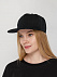 Бейсболка Snapback с прямым козырьком, черная с логотипом в Белгороде заказать по выгодной цене в кибермаркете AvroraStore