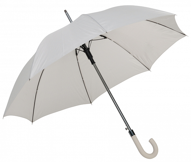 Зонт автоматический JUBILEE, жемчужно-серый с логотипом в Белгороде заказать по выгодной цене в кибермаркете AvroraStore