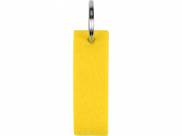 Брелок Войлочный, желтый с логотипом в Белгороде заказать по выгодной цене в кибермаркете AvroraStore