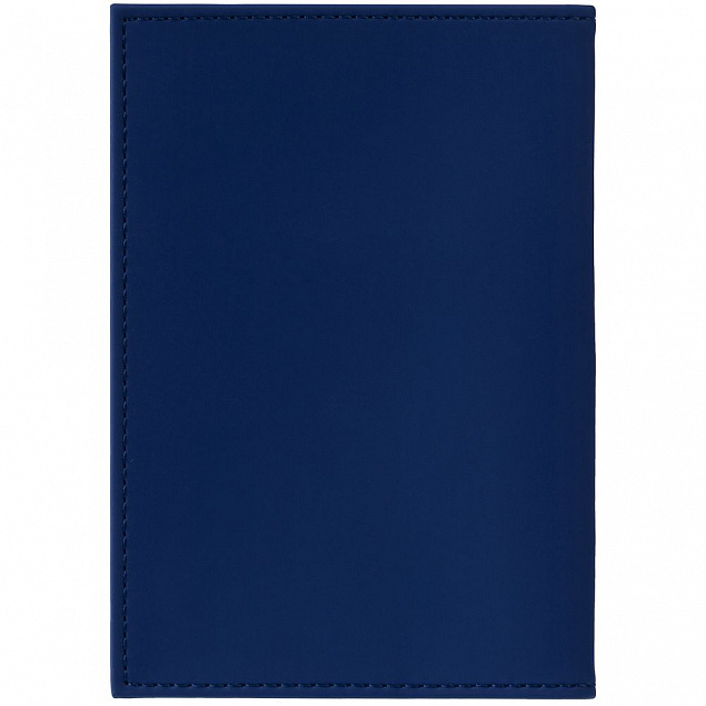Обложка для паспорта Shall, синяя с логотипом в Белгороде заказать по выгодной цене в кибермаркете AvroraStore