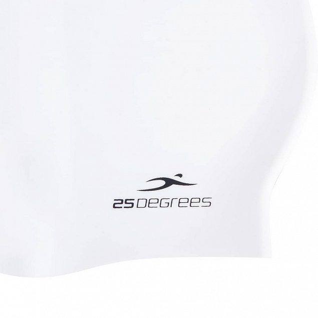 Шапочка для плавания Nuance, белая с логотипом в Белгороде заказать по выгодной цене в кибермаркете AvroraStore