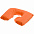 Надувная подушка под шею в чехле Sleep, оранжевая с логотипом в Белгороде заказать по выгодной цене в кибермаркете AvroraStore
