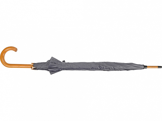 Зонт-трость Радуга, серый с логотипом в Белгороде заказать по выгодной цене в кибермаркете AvroraStore