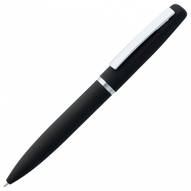 Ручка шариковая Bolt Soft Touch, черная с логотипом в Белгороде заказать по выгодной цене в кибермаркете AvroraStore