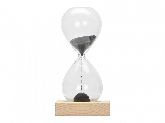 Песочные магнитные часы на деревянной подставке Infinity с логотипом в Белгороде заказать по выгодной цене в кибермаркете AvroraStore