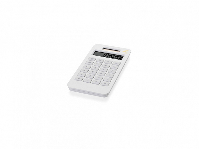 Калькулятор на солнечной батарее Summa, белый с логотипом в Белгороде заказать по выгодной цене в кибермаркете AvroraStore