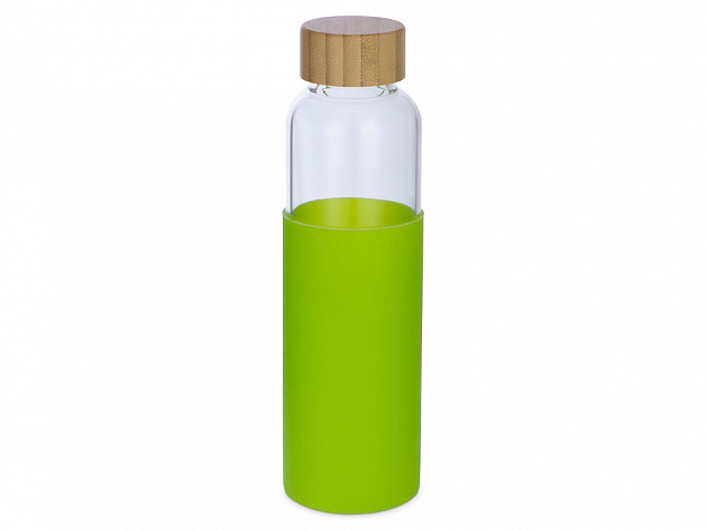 Стеклянная бутылка для воды в силиконовом чехле «Refine» с логотипом в Белгороде заказать по выгодной цене в кибермаркете AvroraStore